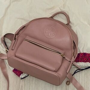 Tory Burch Blush Leather Backpack